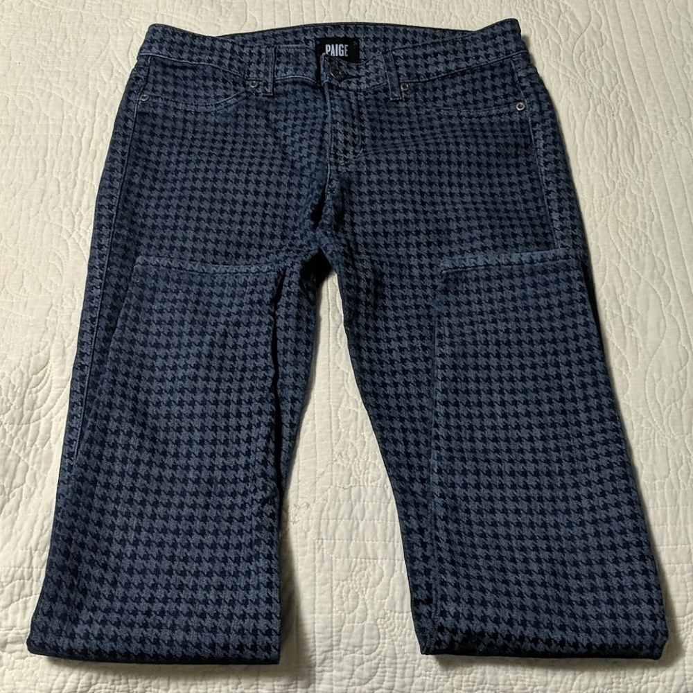 🔥SALE🔥 PAIGE denim houndstooth jeans